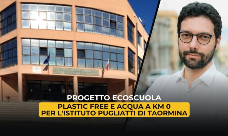 Progetto EcoScuola: Plastic free e acqua a km 0 per l’Istituto Pugliatti di Taormina