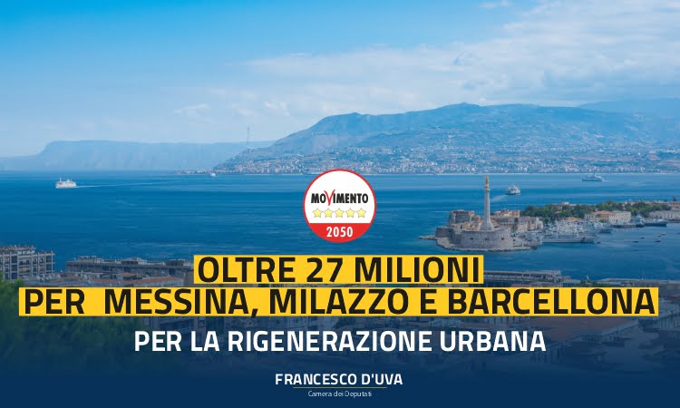 A Messina e provincia oltre 27 milioni di euro per la rigenerazione urbana